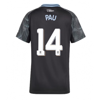 Billige Fotballdrakt Aston Villa Pau Torres #14 Replika Bortedrakt Dame 2025-26 Kortermet
